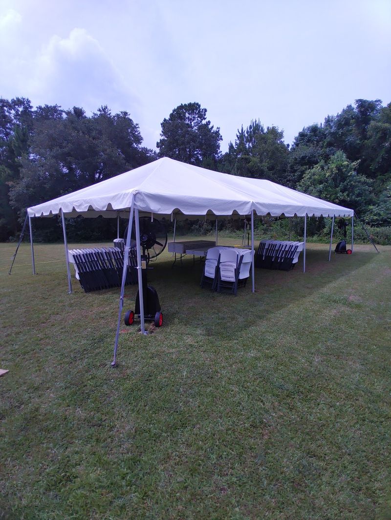 Fields Once Covered In Giant White Tents