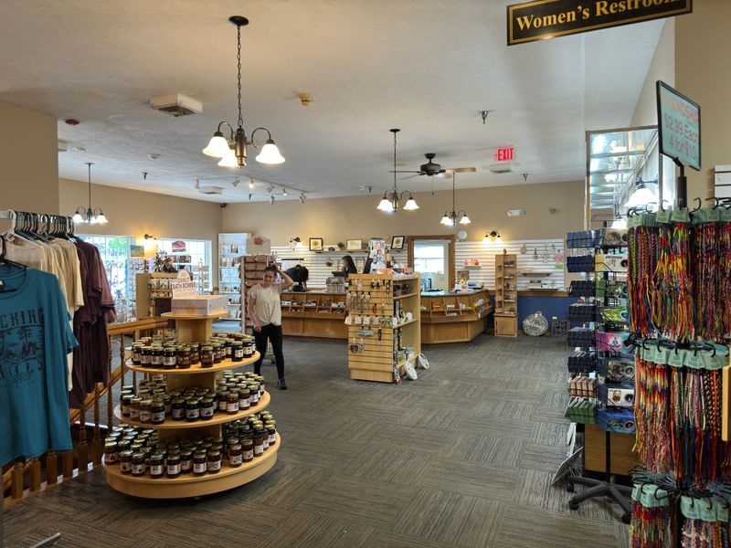 Walking Through the Gift Shop Entrance