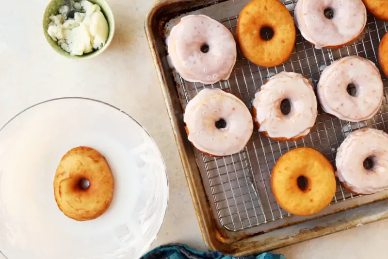Huckleberry Potato Doughnuts