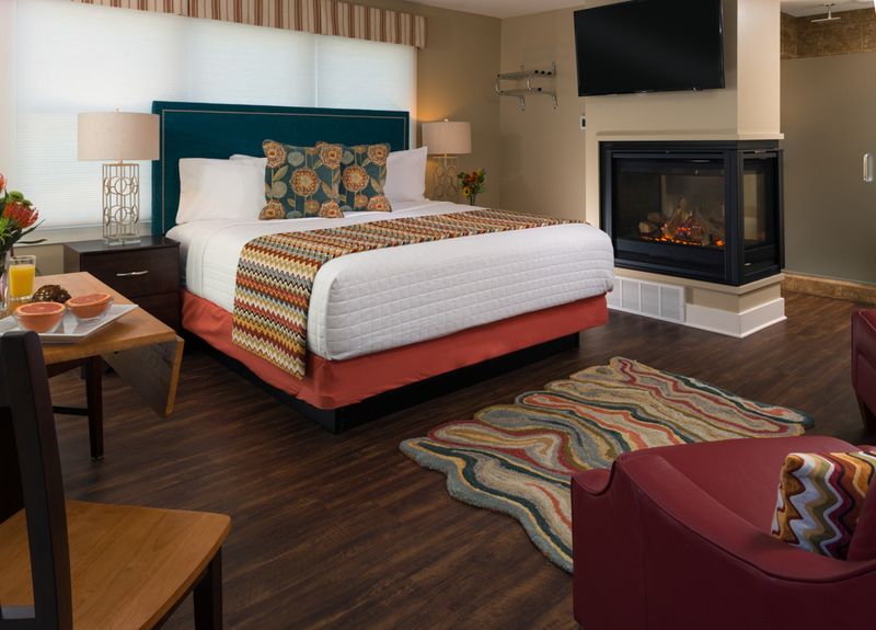 Fireplaces And Little Comforts Make Staying In Easy