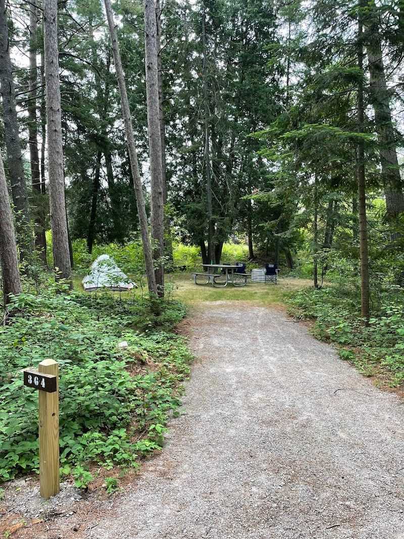 Wilderness State Park Walk-In Campground, Carp Lake