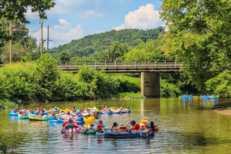 Floating the Hocking River on a Tube