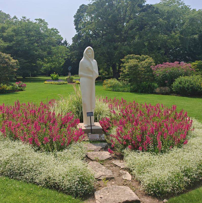 Flower Beds And Rose Garden