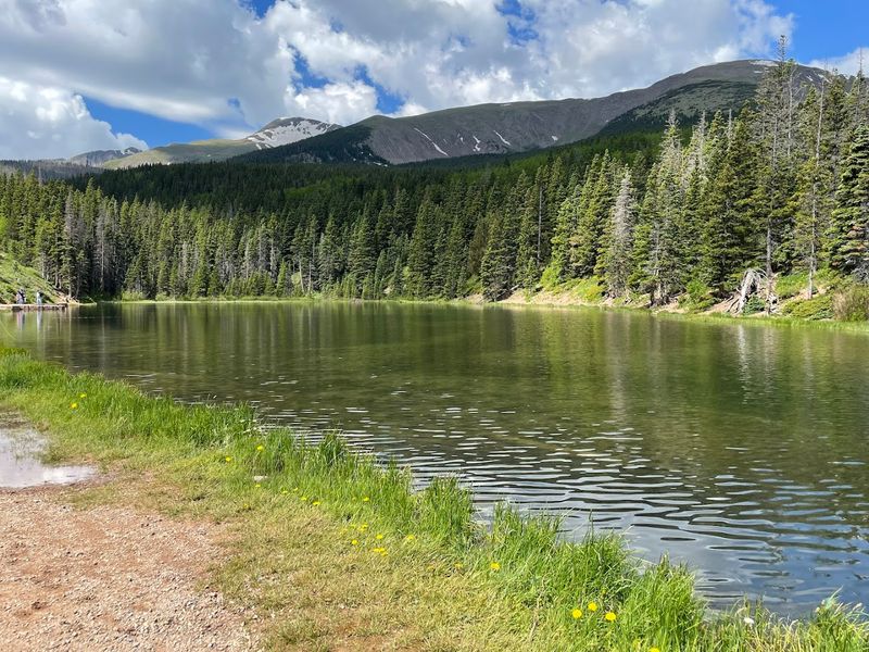 Fly Fishing A Well-Stocked Mountain Lake