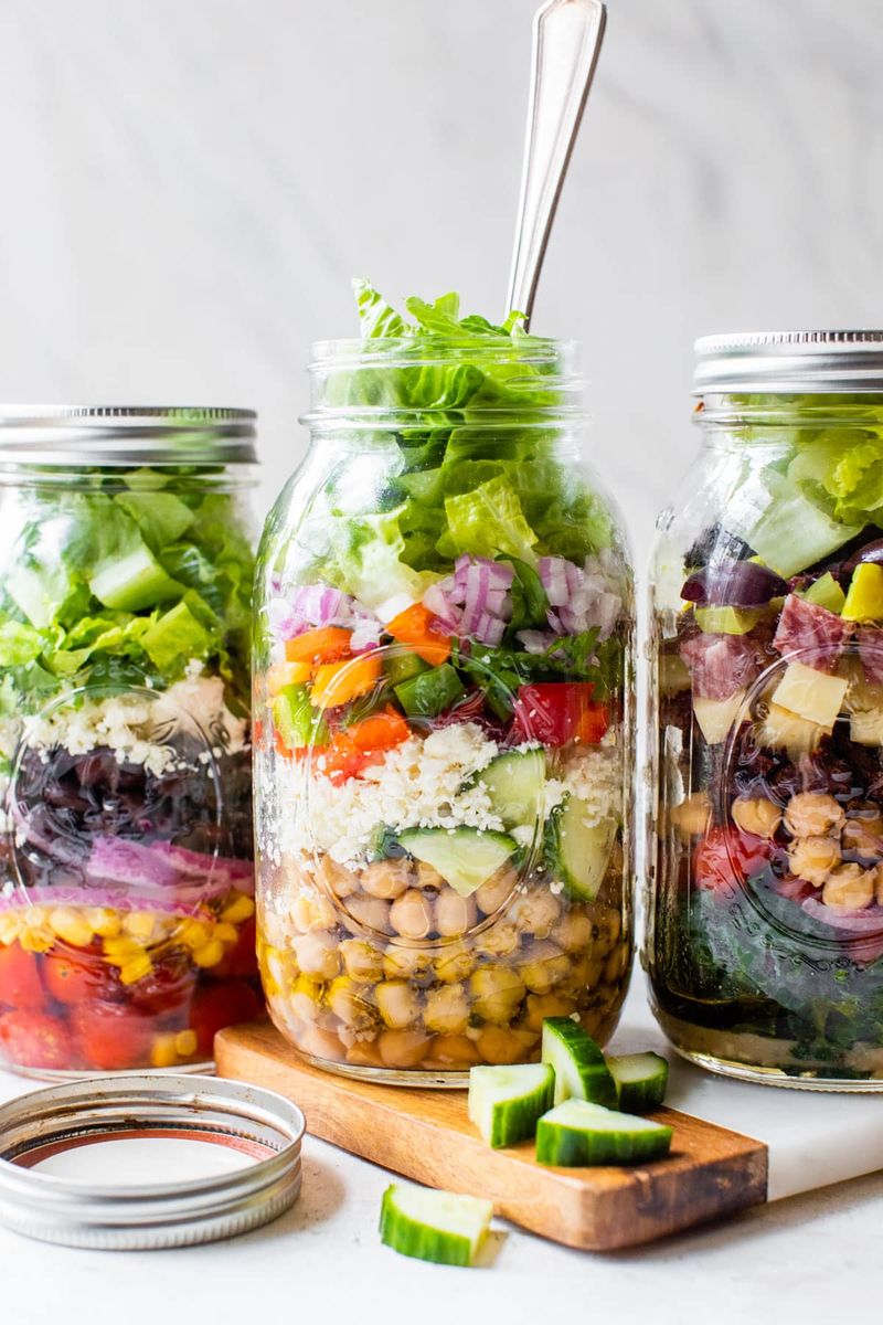 Salad-In-A-Jar Stacking Strategy