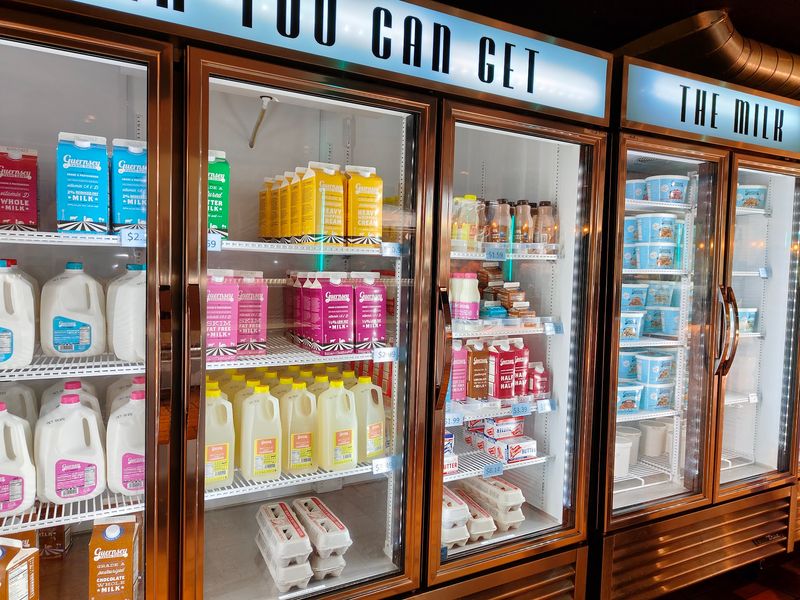 Fresh Dairy Just Beyond The Wall