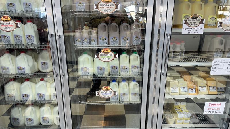 Fresh Dairy Products Available To Take Home