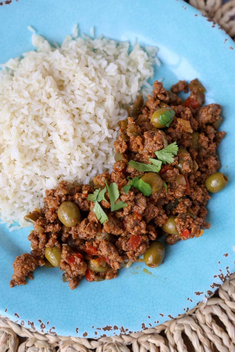 Picadillo With White Rice