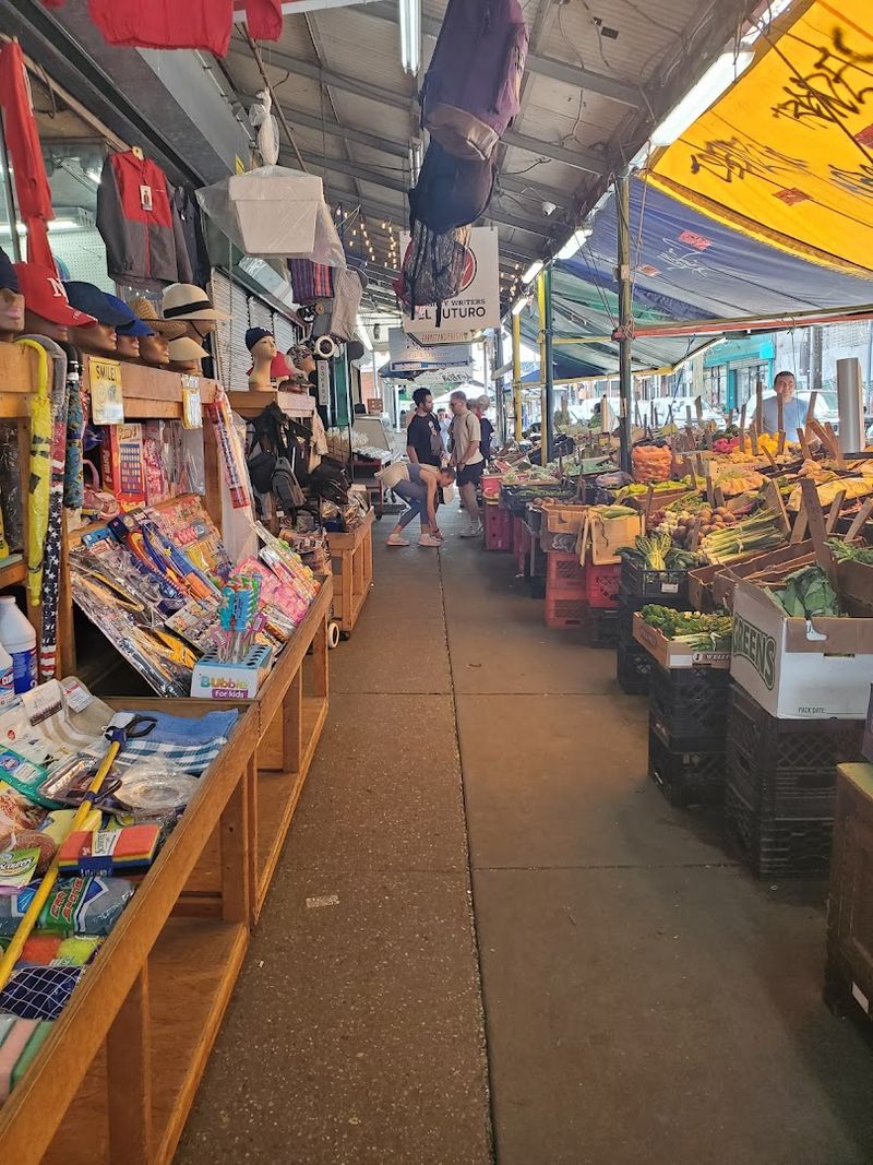 The Awning-Covered Sidewalks Give The Market Its Signature Look