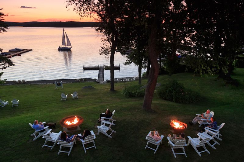 Lakeside Sunsets Create a Dining Backdrop Unlike Any Other