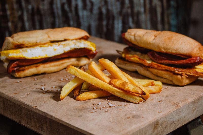 Fried Bologna Sandwich
