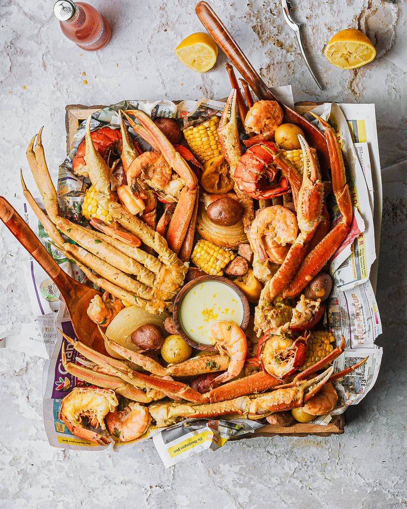 Garlicky Blue Crabs