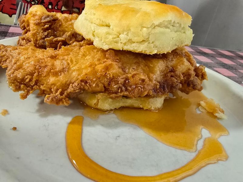 Fried Chicken Biscuit That Earns Standing Ovations