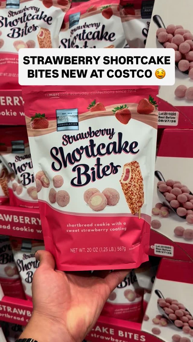 Strawberry Shortcake Bites