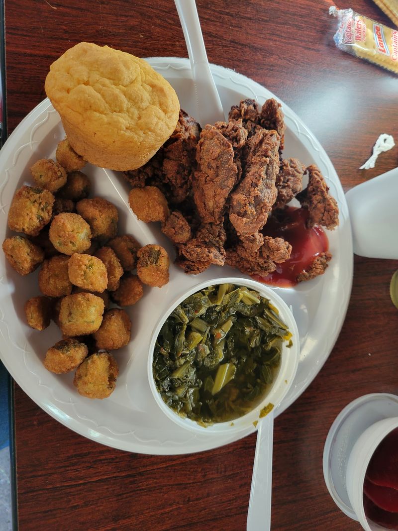Fried Okra And Collard Greens Done Right