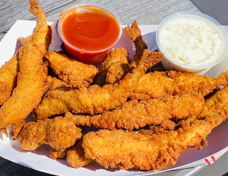 Fried Perch And A Crunchy Supporting Cast Fried Perch And A Crunchy Supporting Cast
