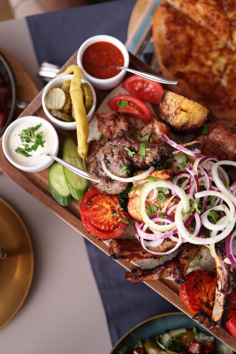 Pickles Onions And Jalapenos Are Standard