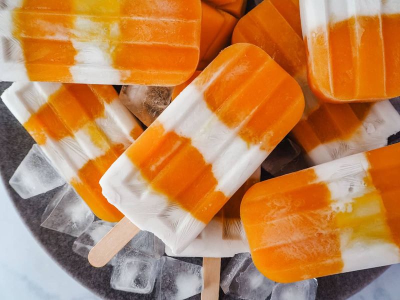 Mango Coconut Popsicles
