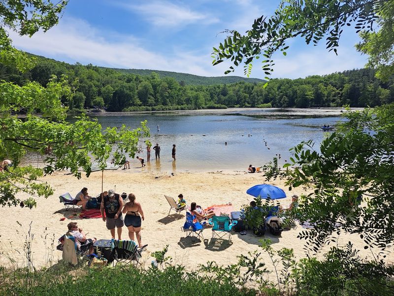 Fuller Lake Beach At Pine Grove Furnace State Park, Gardners, PA Fuller Lake Beach At Pine Grove Furnace State Park, Gardners, PA