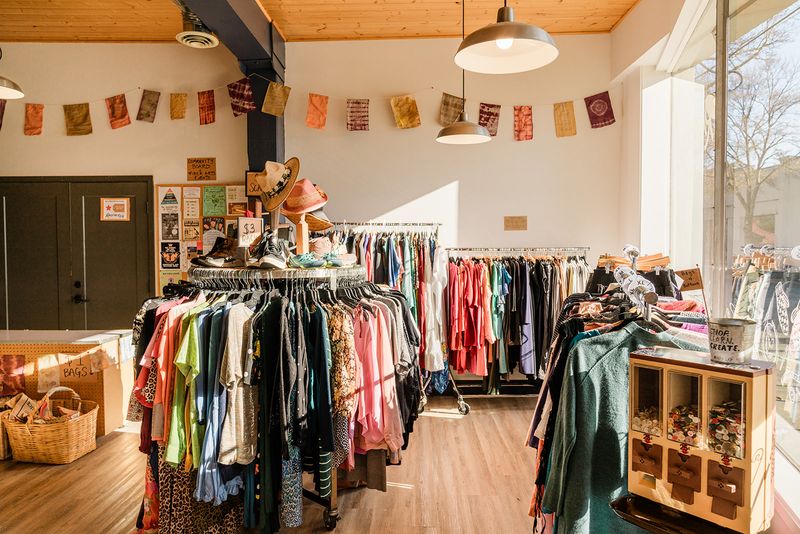 Funky Upcycled Clothes Greet You Up Front