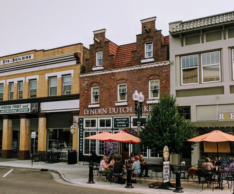 Gabled Storefronts and Old-World Architecture