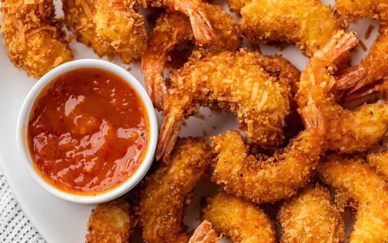 Crispy Coconut Shrimp with Chili-Lime Dip