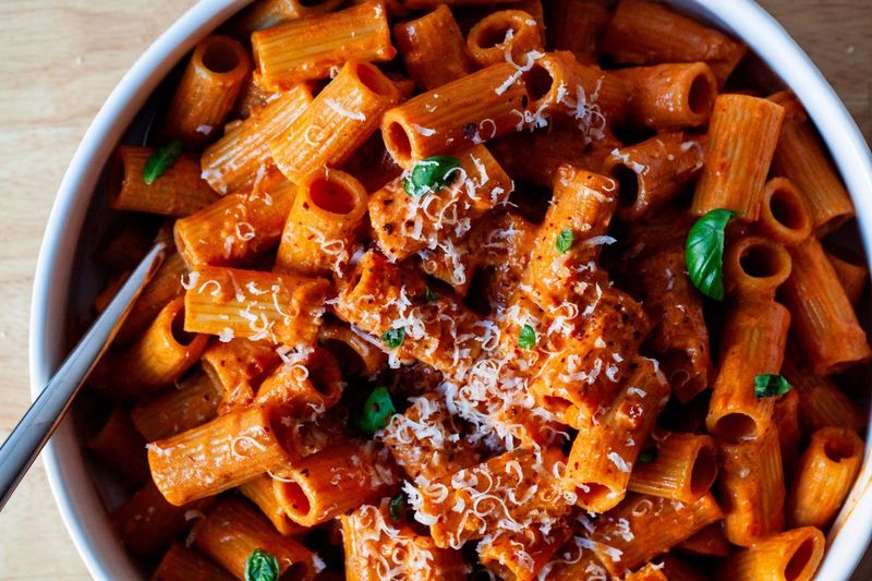 Creamy Tomato Vodka Rigatoni