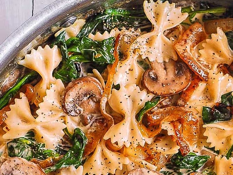 Mushroom Marsala Bow Ties