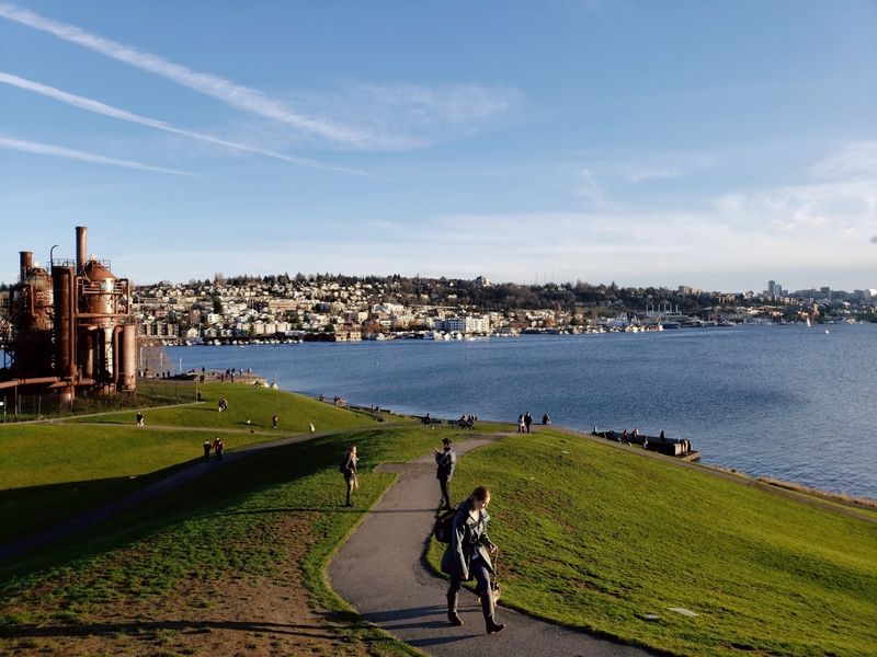 Gas Works Park And Lake Union, Seattle Gas Works Park And Lake Union, Seattle
