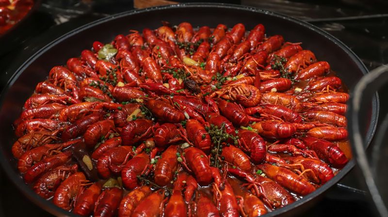 Gathering Around A Spring Crawfish Boil