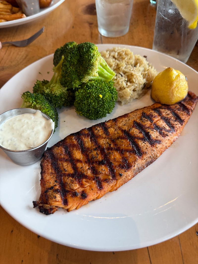 Salmon, Simply Seared With Veggies