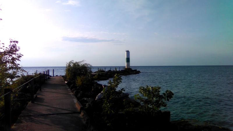 Geneva State Park Marina Breakwall Walk, Geneva