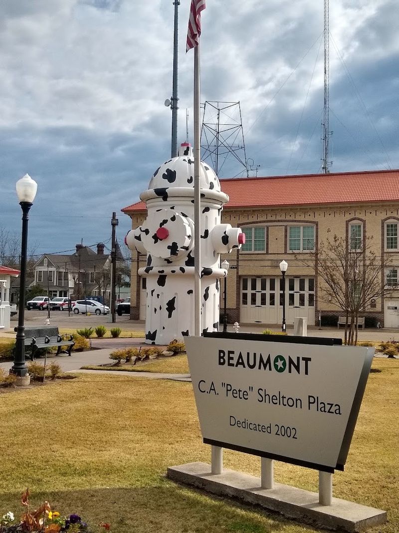 Giant Dalmatian Fire Hydrant