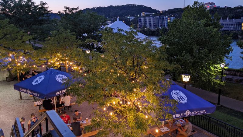 Outdoor Seating With A Monongahela River View
