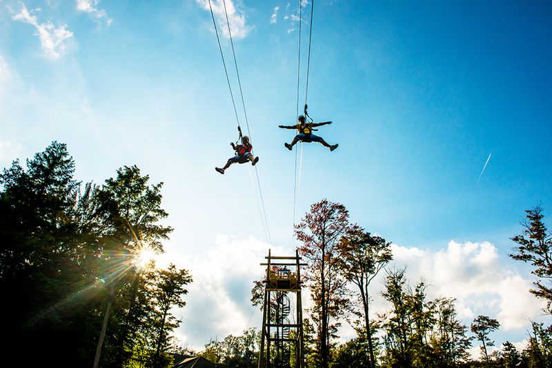 Gliding On A Scenic Chairlift Ride