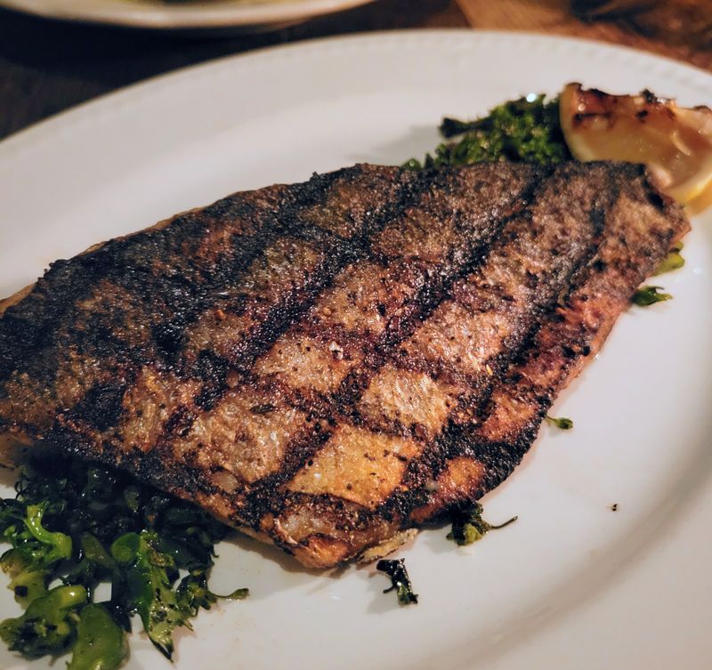 Wood-Fired Branzino With Crispy Skin
