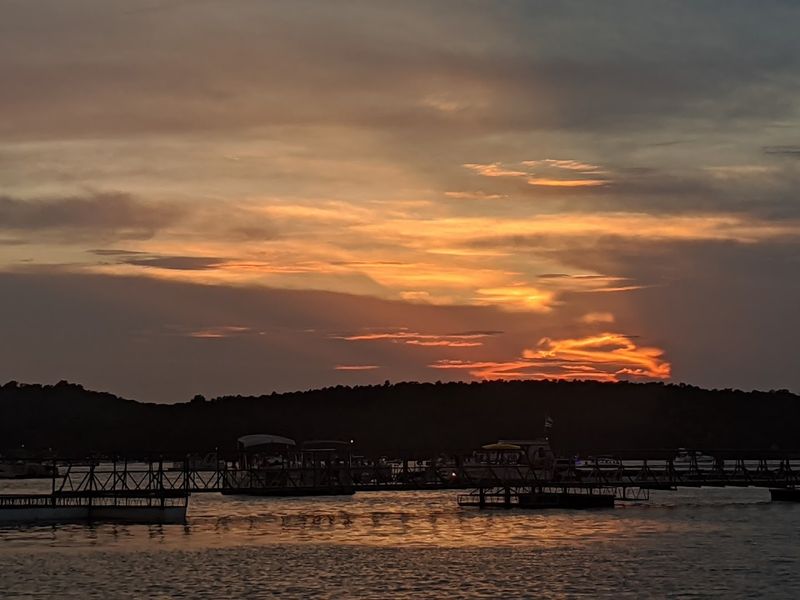 Golden Light Over The Marina