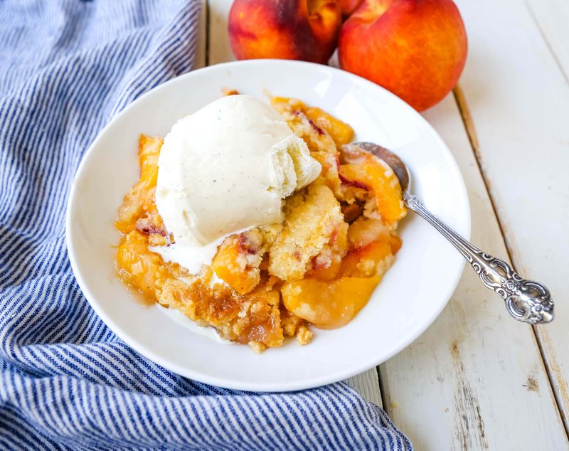 No-Fuss Peach Dump Cake