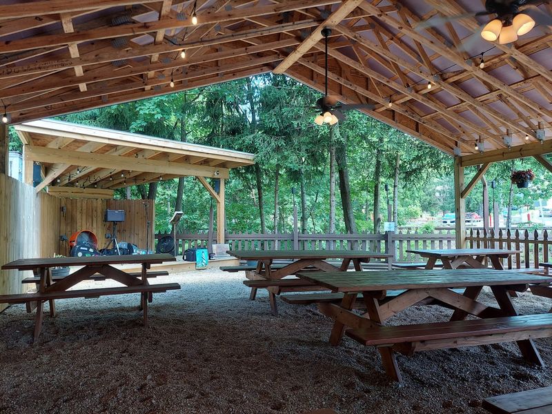 Grab A Picnic Table Under The Big Pavilion