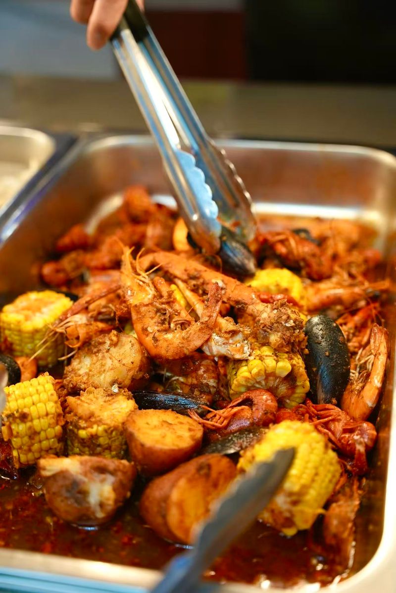 Grab Extra Napkins Because The Seafood Gets Hands-On