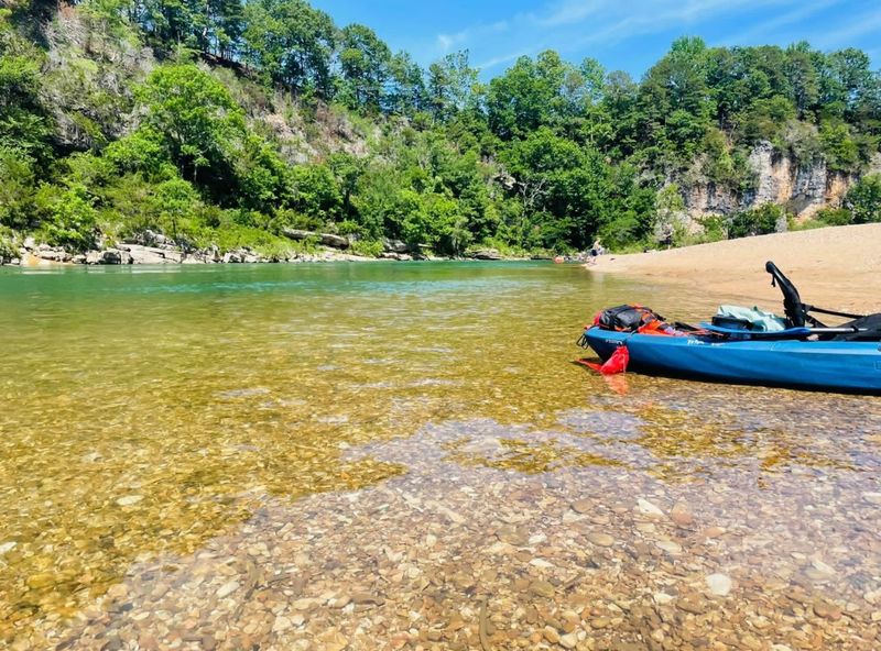 Gravel Shores Along The River Access