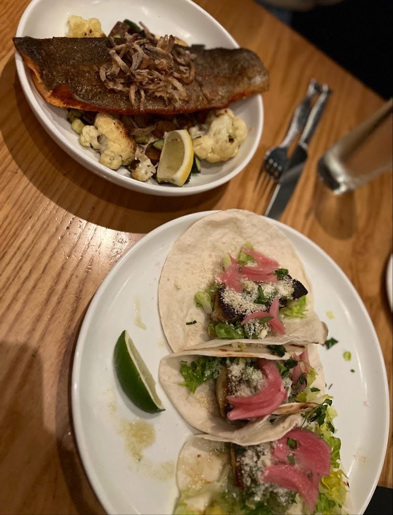 Swordfish Tacos, Blackened And Bright