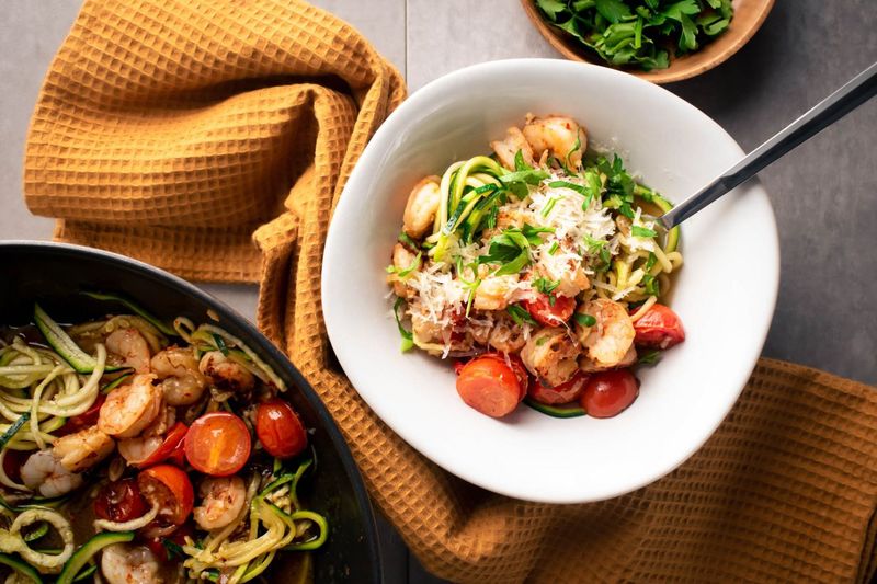Shrimp and Zoodle Scampi