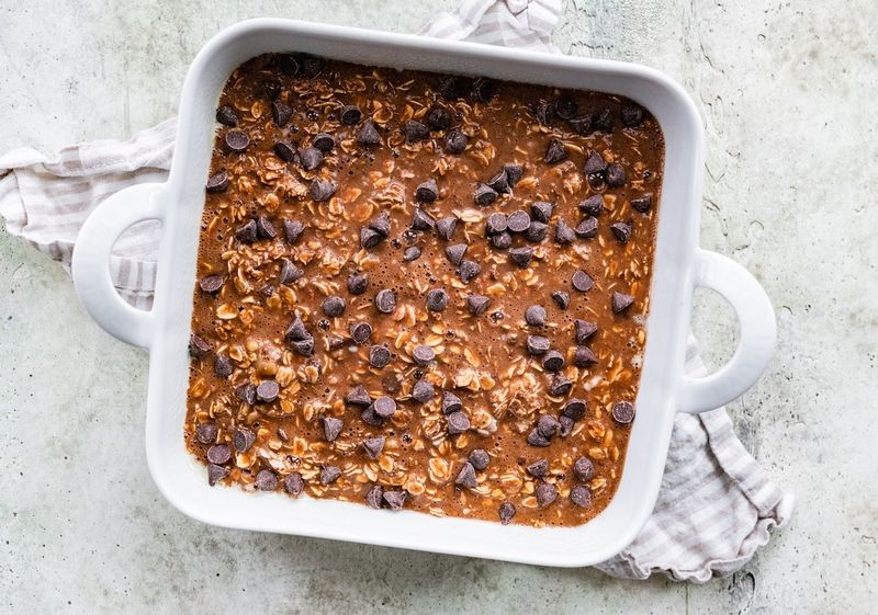 Banana Chocolate Chip Baked Oatmeal