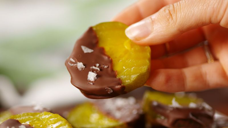 Chocolate-Dipped Pickles