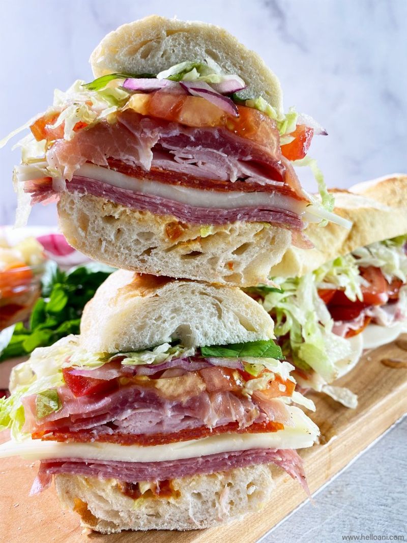Italian Sub With Genoa Salami: Mediterranean Masterpiece
