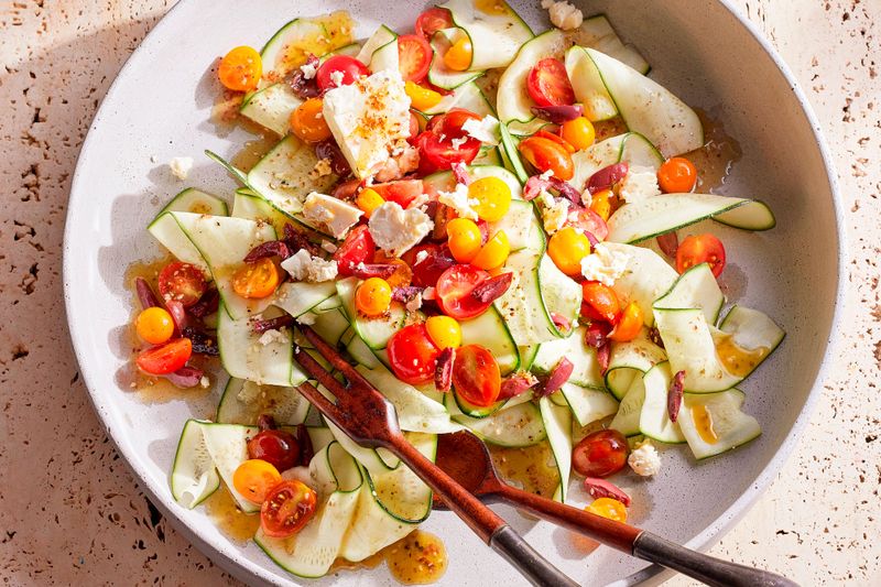 Zucchini Ribbon Salad With Herbs