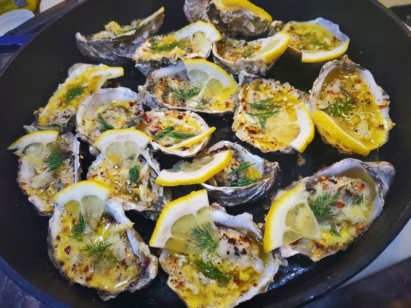 Grilled Oysters With Creative Toppings