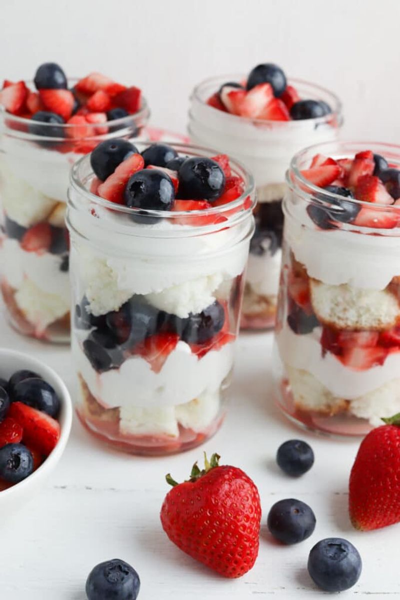Mason Jar Berry Trifles