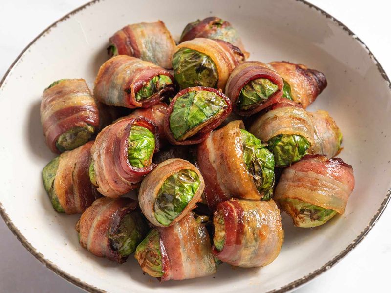 Maple-Bacon Grilled Brussels Sprouts